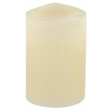 Lum&acirc;nare Decorativă LED cu Baterie, Ecru, &Oslash;5x7.5cm, Flacără Albă Caldă, CMCLASS