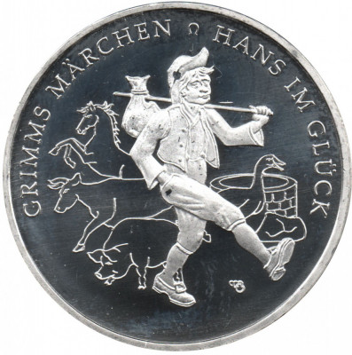 Germania 20 Euro 2023 - (Hans im Gl&amp;uuml;ck) B11, Argint 18 g/925, KM-New UNC !!! foto