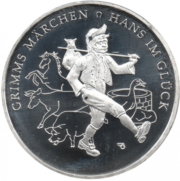 Germania 20 Euro 2023 - (Hans im Gl&uuml;ck) B11, Argint 18 g/925, KM-428 UNC !!!