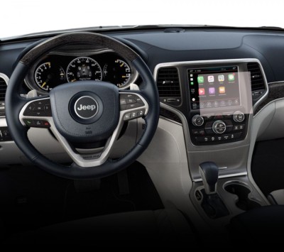 Folie protectie display navigatie Duragon, din silicon, pentru Jeep Grand Cherokee Trackhawk 2018+, mata, anti-amprenta, kit instalare foto