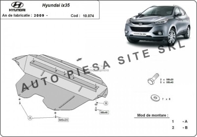 Scut metalic motor Hyundai ix35 fabricat incepand cu 2009 APS-10,074 foto
