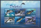 St.Vincent - Fauna Marina - DELFINI din CARAIBE - BL - MNH, Nestampilat