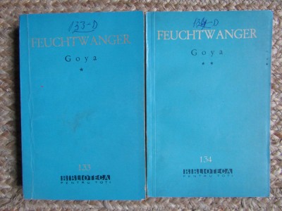 GOYA -FEUCHTWANGER , 2 VOLUME foto
