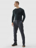 Pantaloni de trekking softshell membrana 5000 pentru bărbați - negri, 4F Sportswear