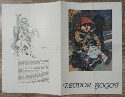 Brosura prezentare artist Teodor Bogoi foto
