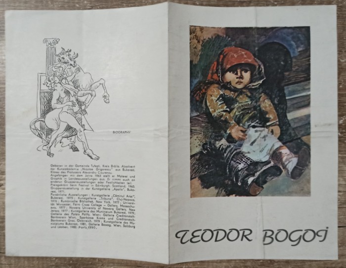 Brosura prezentare artist Teodor Bogoi