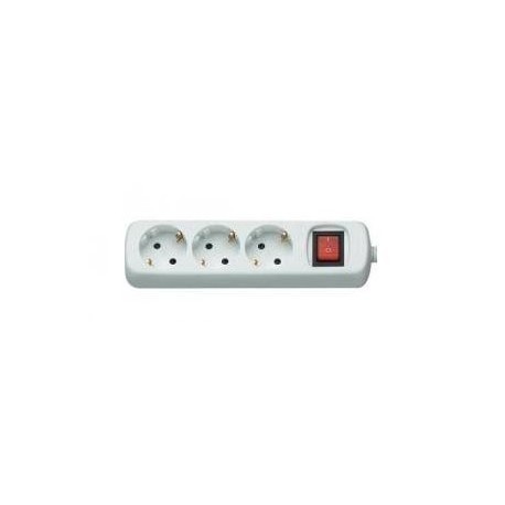 Prelungitor 3c 0m corp alb+intrerupator