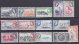 DB1 Barbados Uzuale 1953 - 1957 Pasari Corabii Ocupatii 14 v. MNH 8c varianta, Nestampilat