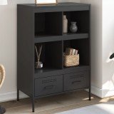 VidaXL Dulap &icirc;nalt, negru, 68x39x101,5 cm, oțel