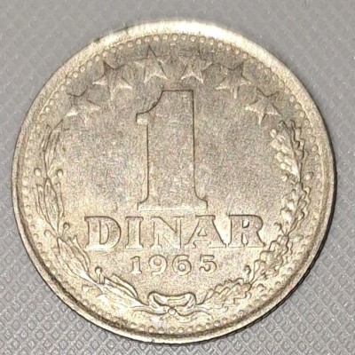 1 DINAR 1965 * IUGOSLAVIA foto