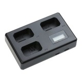 Incarcator triplu pentru acumulatori Sony NP-FW50 NEX- NEX-5 A6000 A6300 A6500 A7 A7II A7R