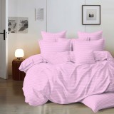 Lenjerie de pat damasc HORECA (GROS) &ndash; LILA - cu husa king size