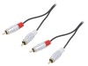 Cablu RCA Audio Video QOLTEC Negru Aurit 1m, Conectori RCA - RCA, Model 52336