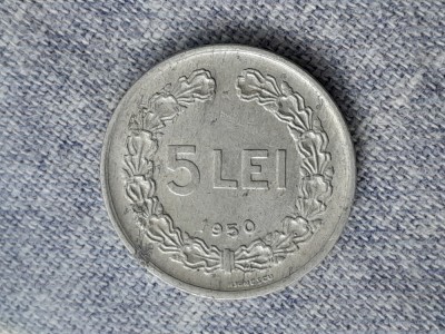 5 LEI 1950 -R.P. Romania -xf + foto