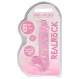 Dildo Roz Realrock "Cristal Clear Dildo" 17 cm
