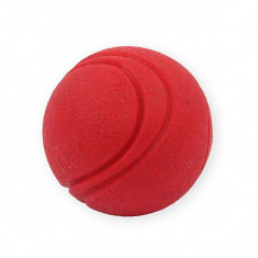 TPR jucărie de câine - minge roșie de tenis, 5cm