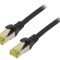 Patch Cord S/FTP Cat6a 2m Negru LSZH