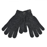 Mănuși Chenille, Dama, Negru, 1 Pereche, Oem