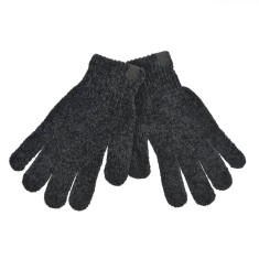 Mănuși Chenille, Dama, Negru, 1 Pereche