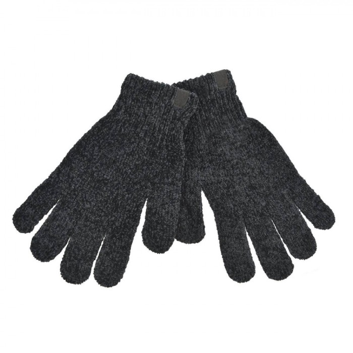 Mănuși Chenille, Dama, Negru, 1 Pereche
