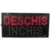 Panou Reclama Luminoasa LED Deschis-Inchis, 48.5x25.5cm, Rosu/Albastru, 220V, Animat, Magazin, Bar, Terasa