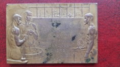 1904-Expozitie Viena-placheta Bz.-75mm-50mm