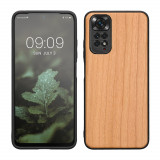 Husa kwmobile pentru Xiaomi Redmi Note 11/Redmi Note 11S, Lemn, Maro, 57376.24, Carcasa