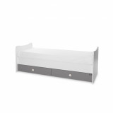 Mobilier Trend Plus 167 x 72 x 105 cm transformabil White Stone Grey, Lorelli