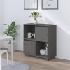 VidaXL Servantă, gri, 74x35x80 cm, lemn masiv de pin
