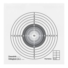 Set 100 tinte airsoft, 14 x 14 cm, carton, negru alb