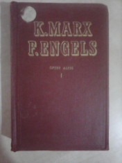 Opere alese - K. MARX , F. ENGELS , editie cartonata 1955 volumul 1 foto