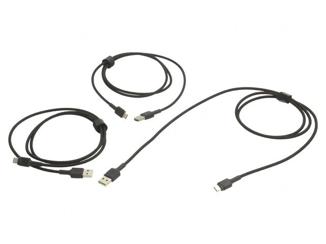Cablu USB 2.0 USB-A la USB-C Negru 480Mbps