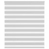 Jaluzea tip zebra gri deschis lățime țesătură 125,9cm poliester