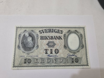 bancnota suedia 10 k 1959b foto