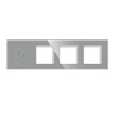Cumpara ieftin Panou Intrerupator Simplu cu Touch si 3 Prize Din Sticla LUXION SmartElectro IntelligentHouse