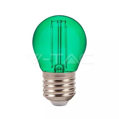 Bec LED G45 E27 2W cu filament lumina verde V-TAC foto