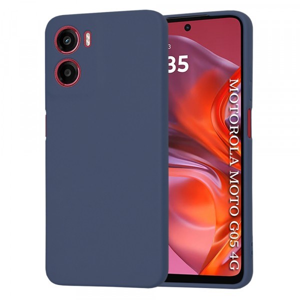Husa pentru Motorola Moto E15 / G05, Techsuit, SoftFlex, Bleumarin