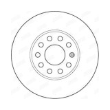 Disc frana Jurid 562235JC, parte montare : punte fata