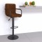 vidaXL Scaun de bar, maro, catifea 334646