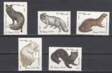 A12 S1 18 - Timbre foarte vechi - URSS - animale salbatice cu blana - 1980