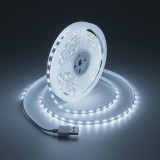 Banda Led Cob USB 5V, Lumina Alb-Rece 6500K, 6W/ml, 300led/ml, RA80, Interior IP20 - 5m/Rola