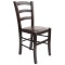 Scaun Paesana - cadru wenge - imitatie piele maro - 15611