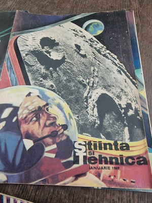 Revista Știința și tehnica , colecția completă a anului 1969 ( 12 reviste) foto