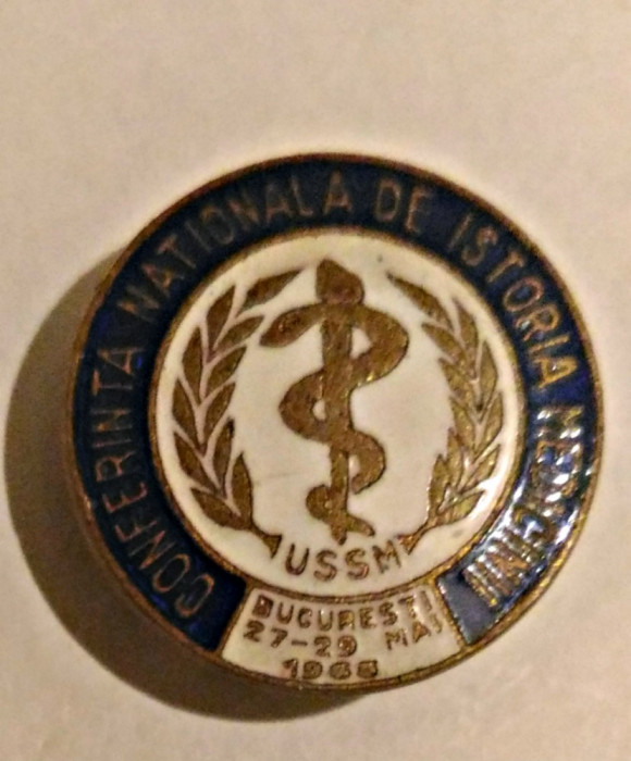 MEDICINA INSIGNA CONFERINTA NATIONALA DE ISTORIA MEDICINEI USSM BUCURESTI 1965