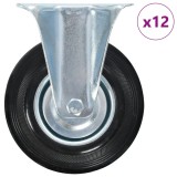 Roti fixe, 12 buc., 125 mm