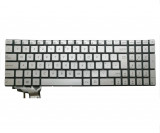 Tastatura Laptop, Asus, N551, N551J, N551JQ, N551JW, N551JB, N551JX, N551JM, G551, G551JW, N751, N751J, N751JK, N751JX, iluminata, argintie, layout UK
