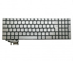 Tastatura Laptop Asus N551JW iluminata UK Silver foto