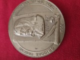 medalie cronicarului GRIGORE URECHE, 1590-1647 . VERSO scriere despre domnia lui Stefan cel Mare si Sfant .Societatea NUMISMATICA ROMANA ,SECTIA BACAU