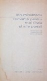 ROMANTE PENTRU MAI TARZIU SI ALTE POEZII