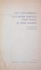 ROMANTE PENTRU MAI TARZIU SI ALTE POEZII foto